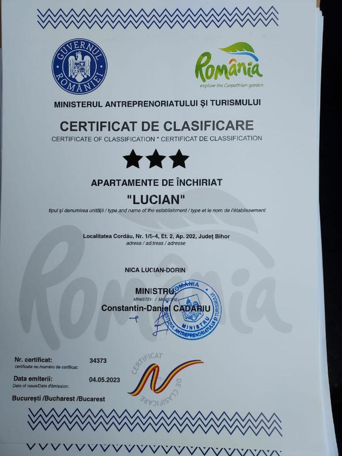 Apartament 2 Camere Lucian Băile Felix Eksteriør billede